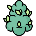Graphic icon of weed bud on Farmers Link Cannabis dispensary